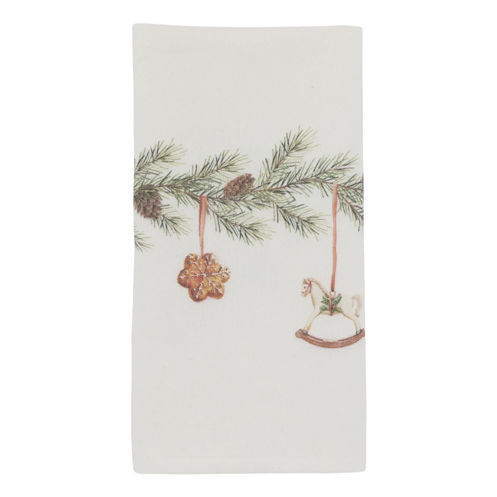 Chic Antique - Aix Stofserviet m. ranke - L40/B40 cm creme - Servietringen