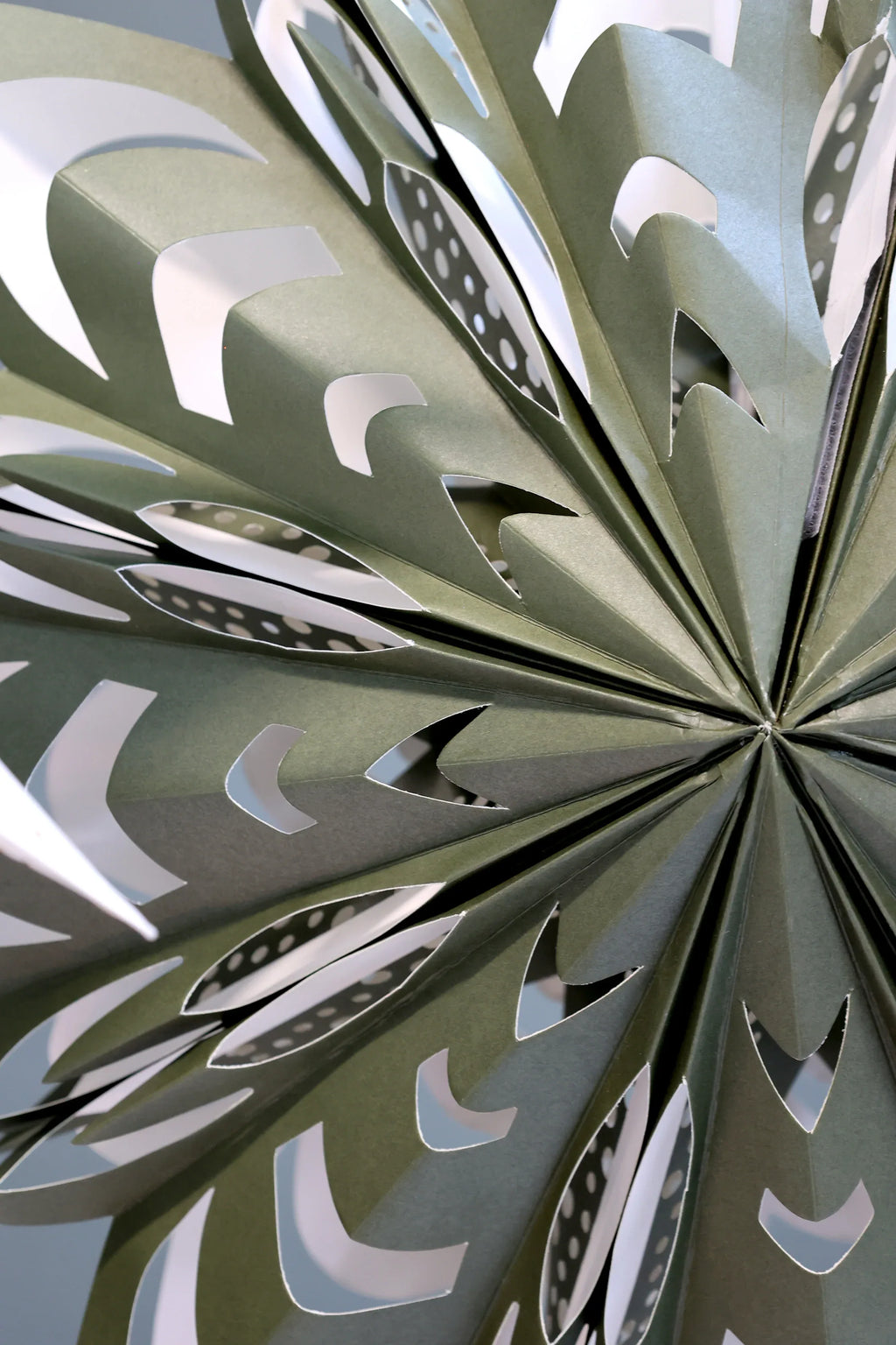 Chic Antique - Papirstjerne ekskl. ledning - Ø45 cm oliven - Servietringen