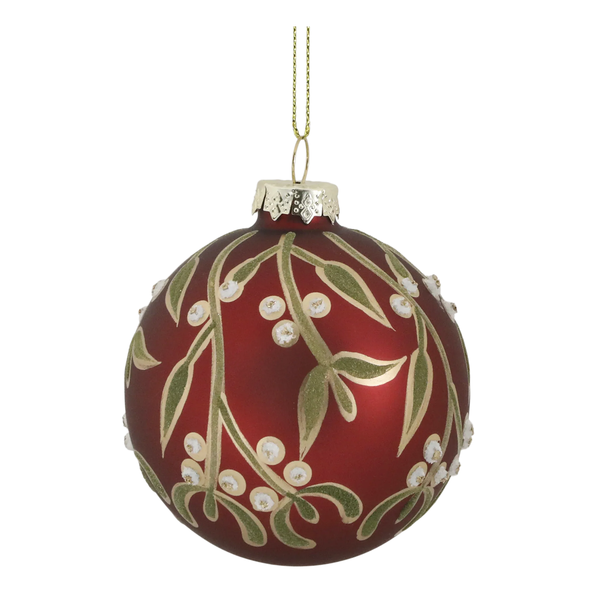 Chic Antique - Julekugle m. mistelten Ø8 - Servietringen