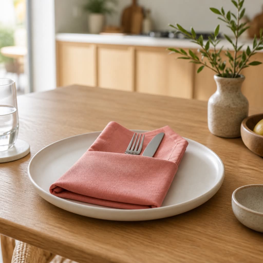 Stofserviet 45x45 cm – Gammel Rosa