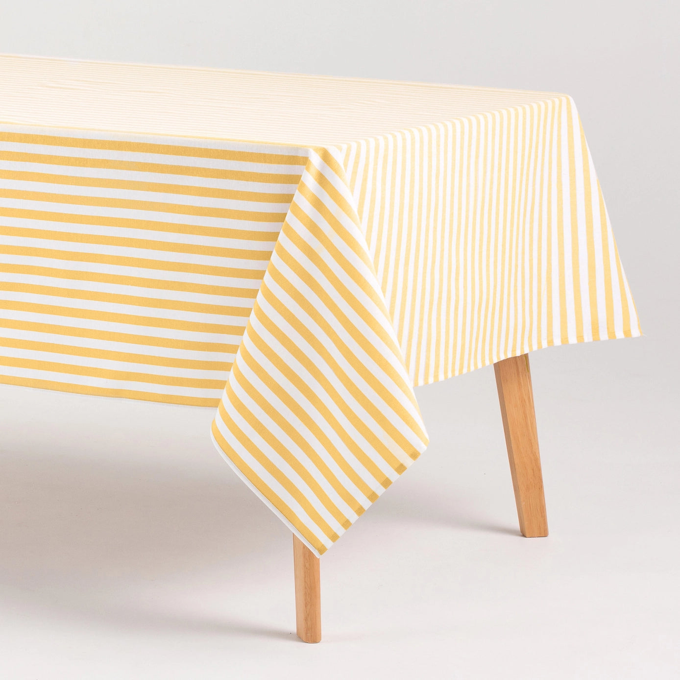 Antiplet dug Alma - bomuld med stoflignende følelse, striber - Gul - Servietringen