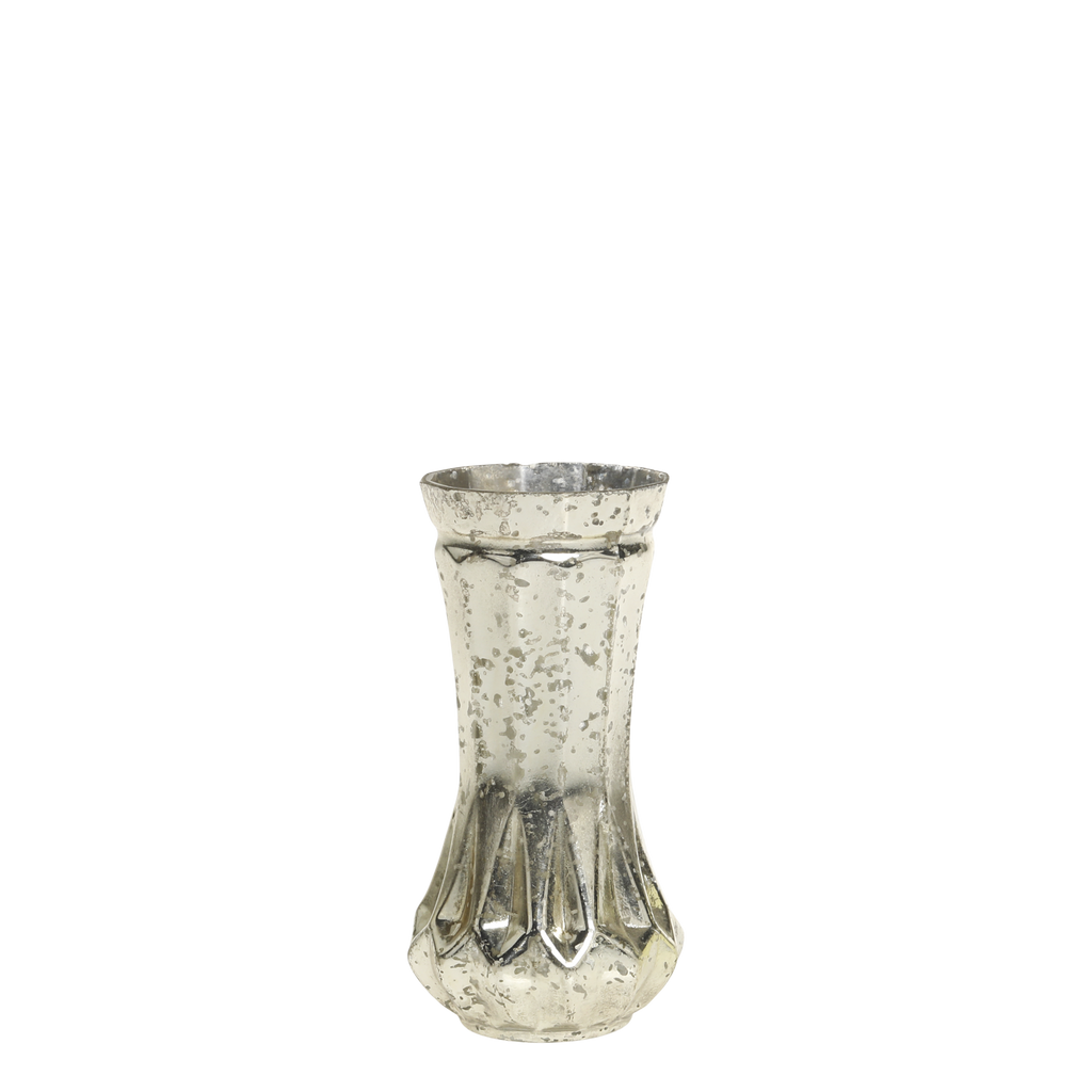 Lille sølv vase H12,5/Ø6 cm, fattigmandssølv