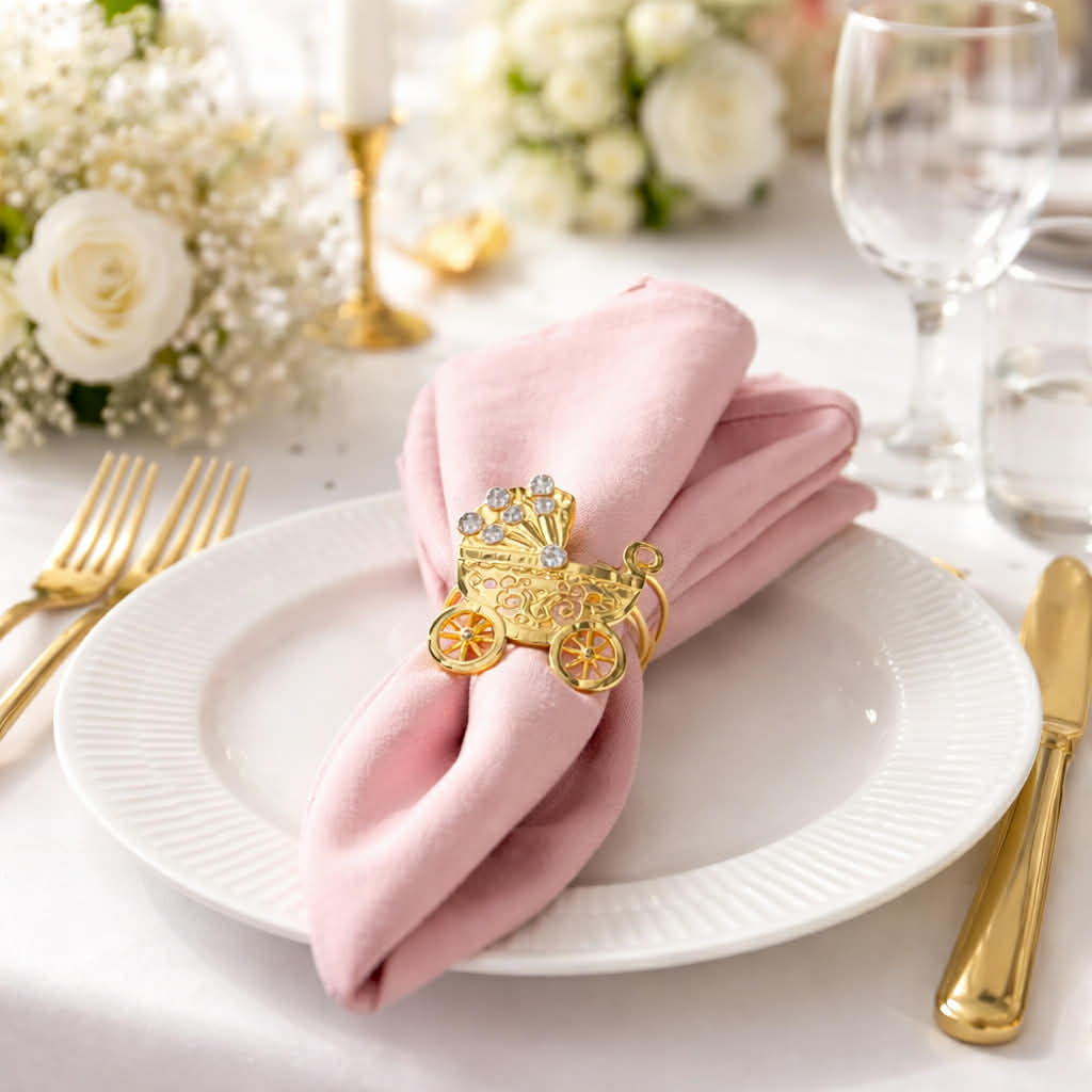 Servietring i Guld - Barnevogn - Servietringen