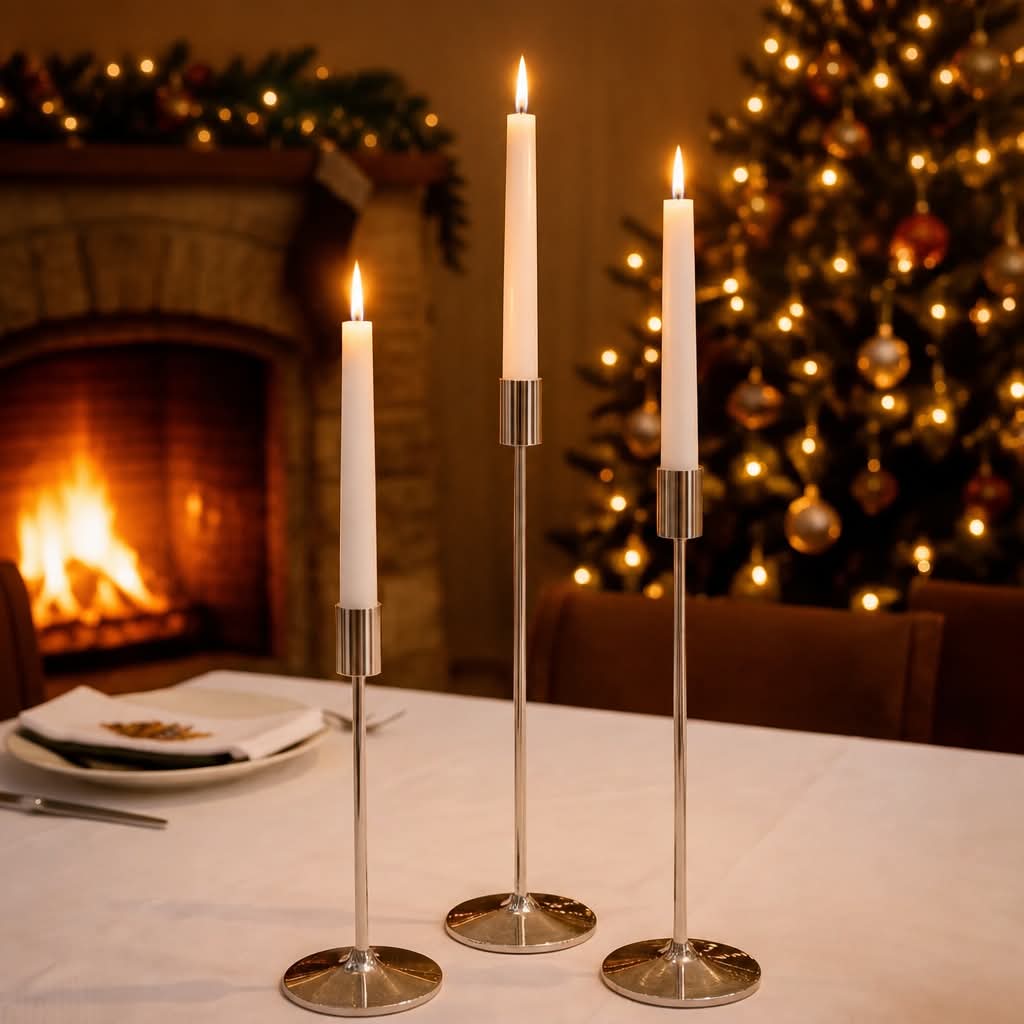 Servietringen juletradition bundle med rød og grøn dekoration, små servietringe til julebordet, vises i billedet.