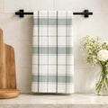 White cotton dish towel from Servietringen, size 70x50 cm, featuring a simple, clean design for kitchen use.
