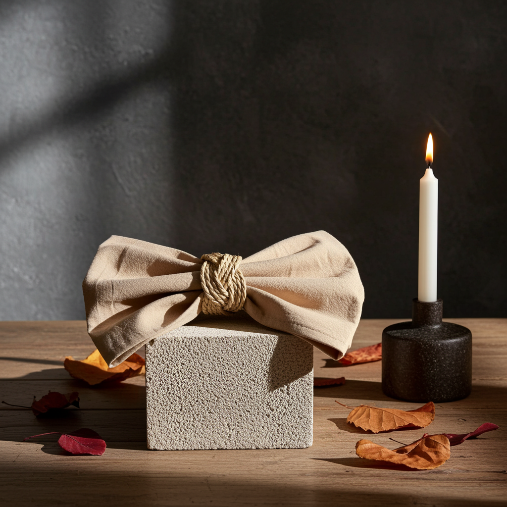 Klassisk Kakifarvet Stofserviet i Bomuld og hør 40X 40 cm - Servietringen