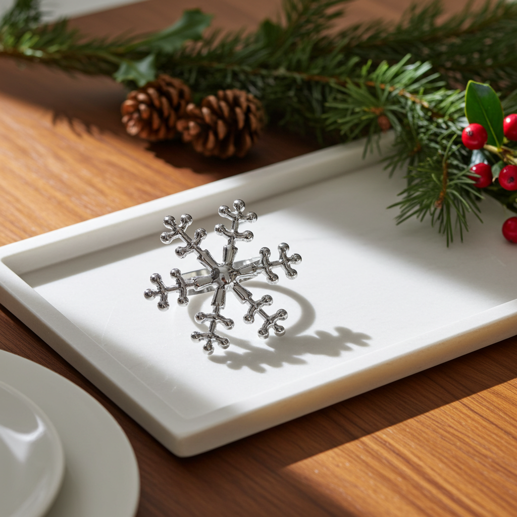 Snefnug - Sølv - Servietringen