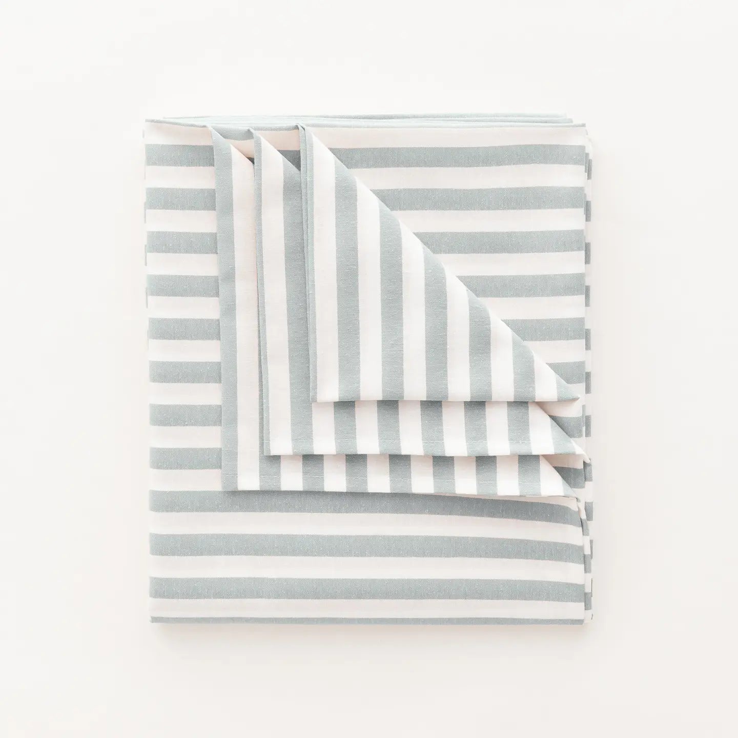 Antiplet dug Alma - bomuld med stoflignende følelse, striber - Havblå - Servietringen