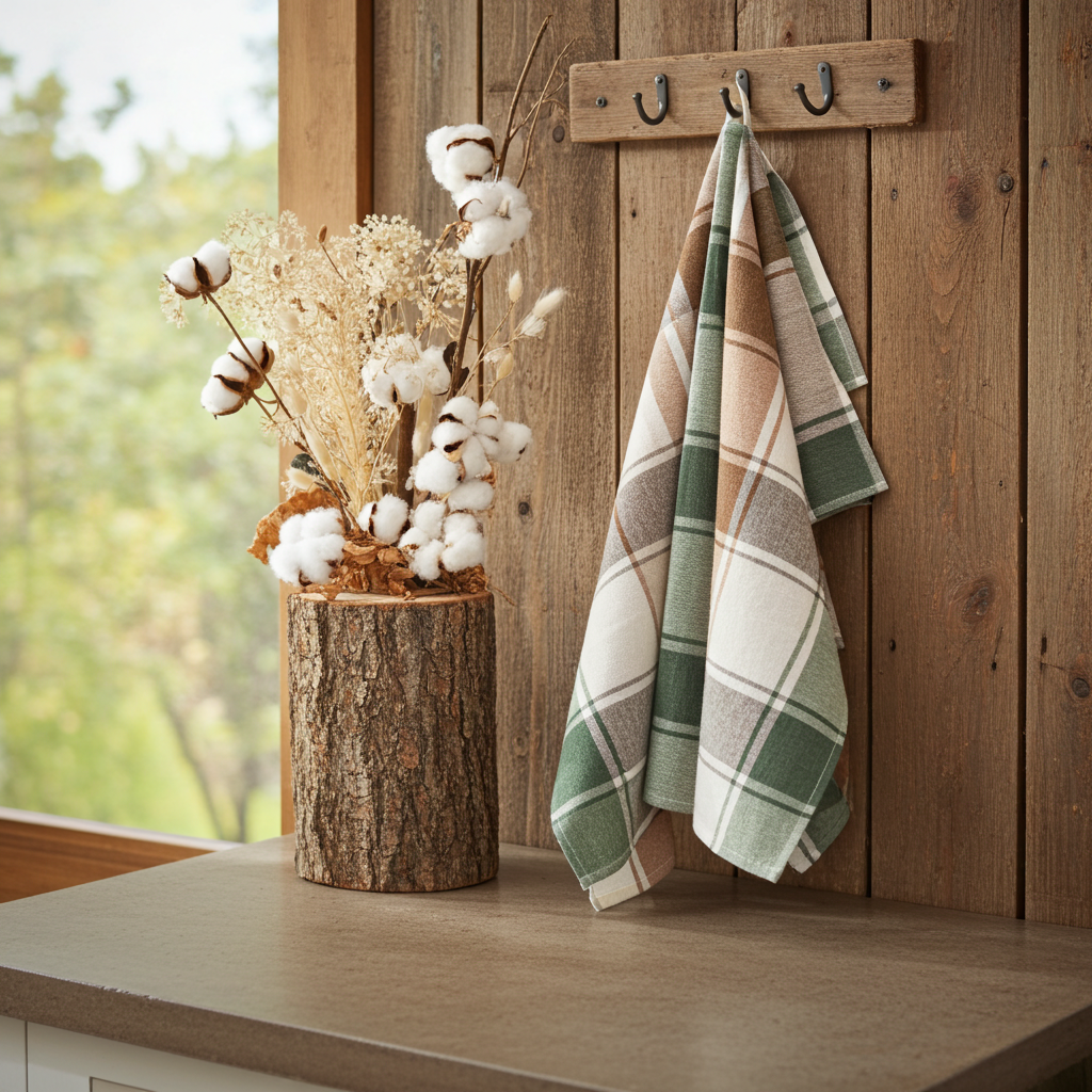 Viskestykke på tilbud - Tag 5 betal for 4 - Skovdyb 70x50 i ren bomuld - Servietringen