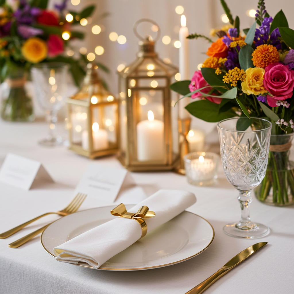 Servietring Guld Sløjfe - Servietringen