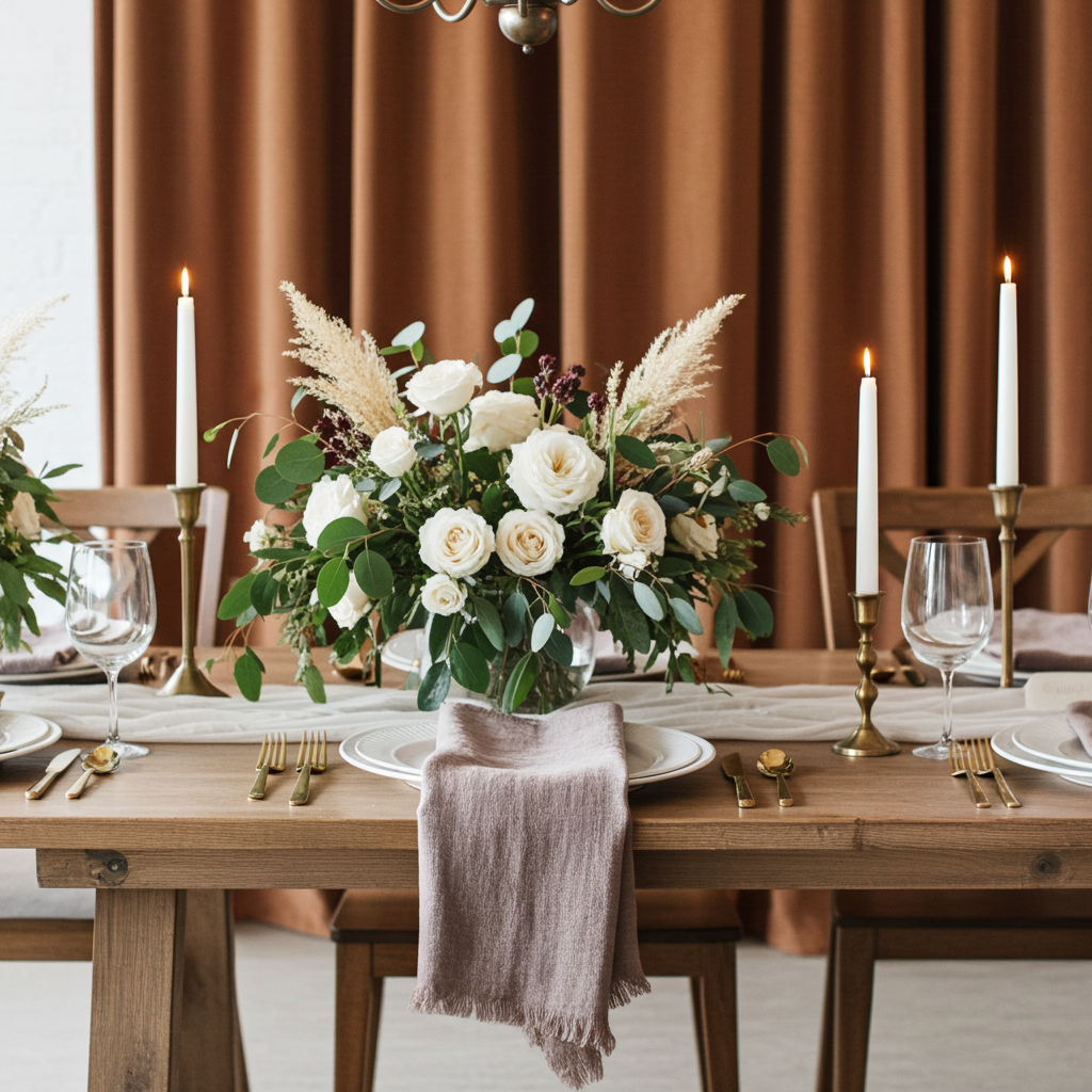 Natura Iin Sandfarvet Stofserviet i hør – 40x40 cm - Servietringen