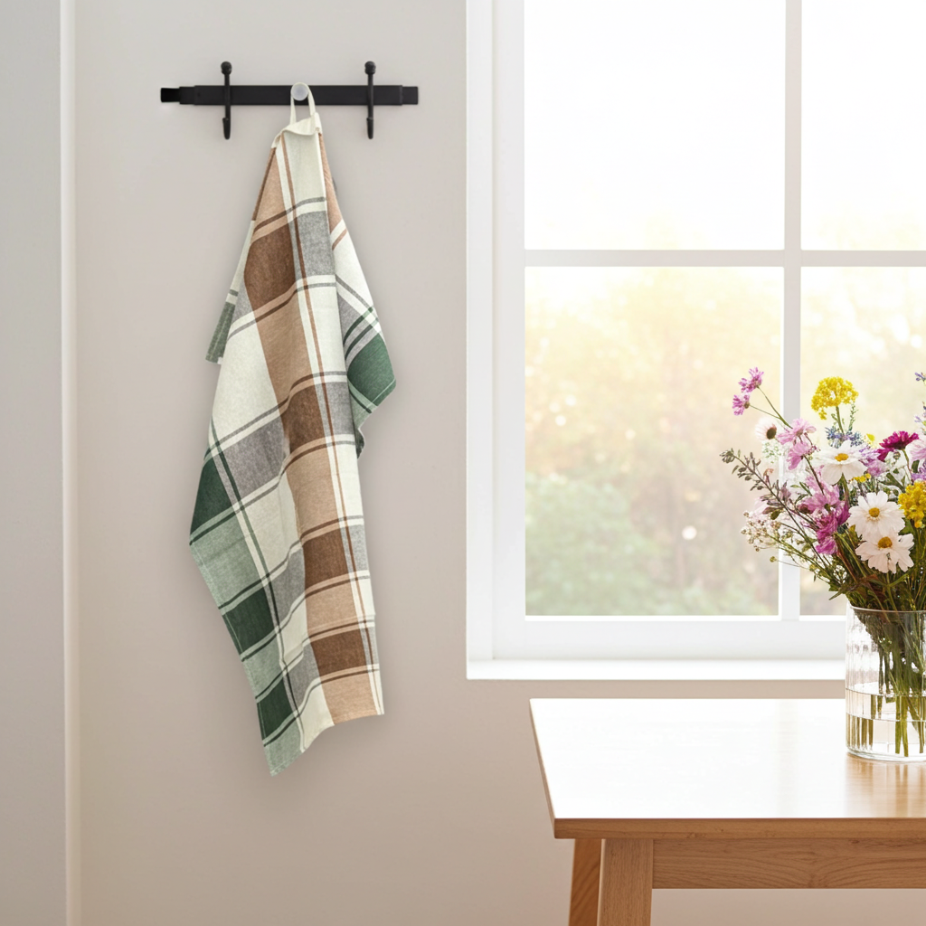 Viskestykke Skovdyb 70x50 i ren bomuld - Servietringen