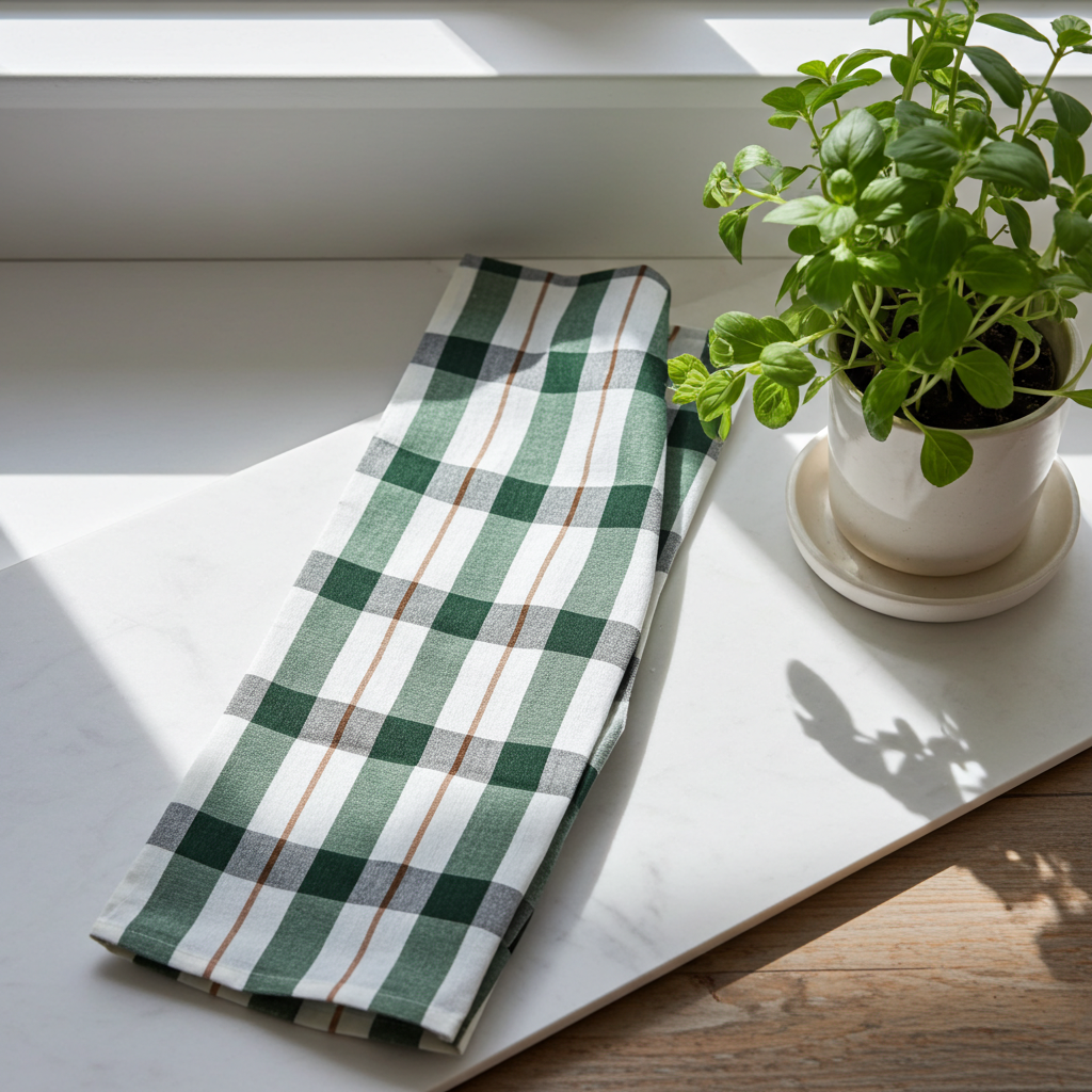 Viskestykke Efterår 70x50 i ren bomuld - Servietringen