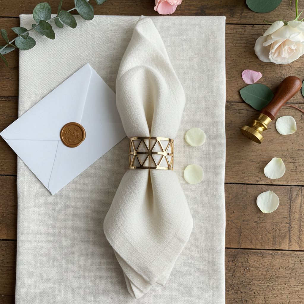 Tromme - Guld - Servietringen