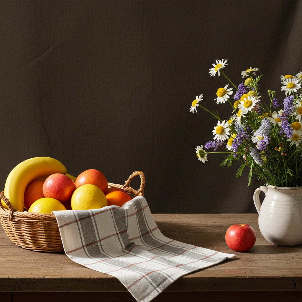 Viskestykke på tilbud - Tag 5 betal for 4 - Morgendis 70x50 i ren bomuld - Servietringen