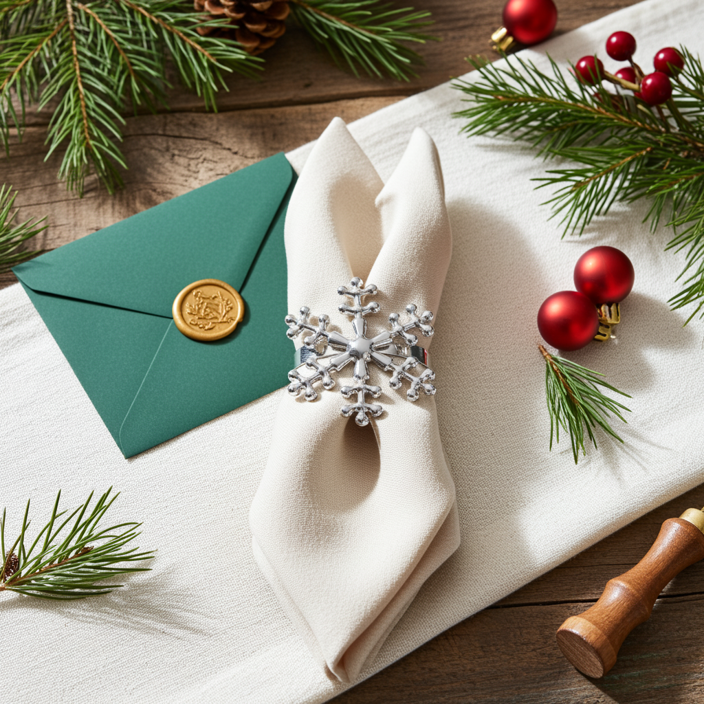 Snefnug - Sølv - Servietringen